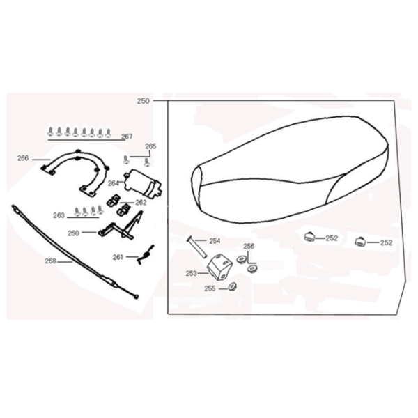 Turbho RL-50 (S) AGM VX tekening zadel